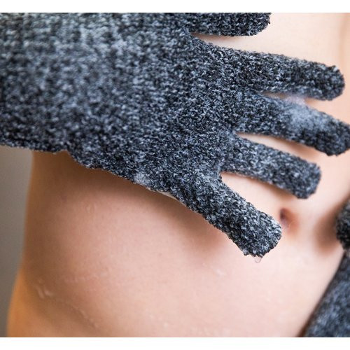 Cleanlogic Šveičiamosios kūno pirštinės Detoxify Exfoliating Body Gloves