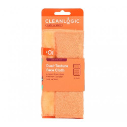 Cleanlogic Veido šluostė Sensitive Skin Dual-Texture Face Cloth