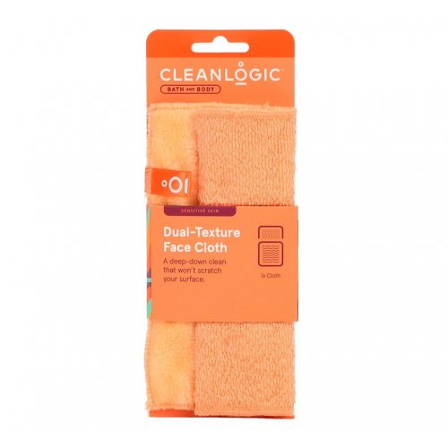 Cleanlogic Veido šluostė Sensitive Skin Dual-Texture Face Cloth