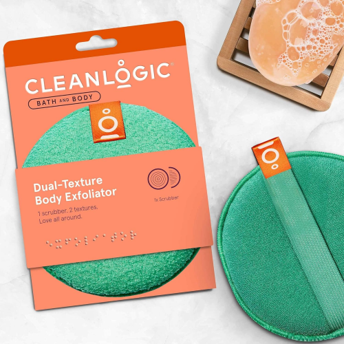 Cleanlogic Kūno šveitimo kempinė Dual Texture Body Exfoliator