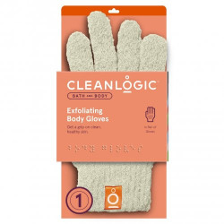 Cleanlogic Šveičiamosios kūno pirštinės Bath & Body Exfoliating Body Gloves