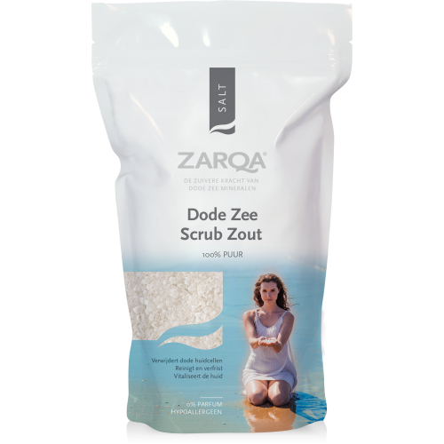 Zarqa Šveičiamoji negyvosios jūros druska ZARQA Scrub Salt 500 g