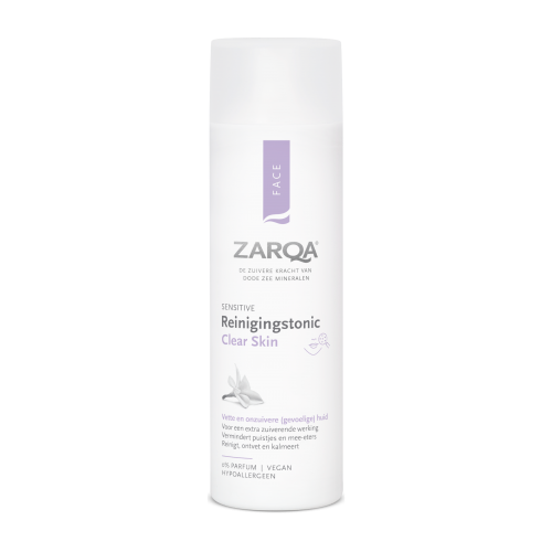 Zarqa Valomasis tonikas į aknę linkusiai odai ZARQA Clear Skin Toner 200 ml