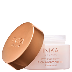 Inika Organic Naktinis Kremas sausai ir brandžiai odai Phytofuse Renew Rich Night Cream