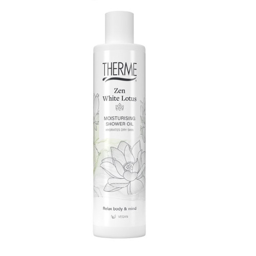 Therme Drėkinantis dušo aliejus Zen White Lotus Moisturising Shower Oil