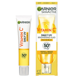 Garnier Dieninis veido fluidas Vitamin C Daily UV Fluid SPF50+ Invisible