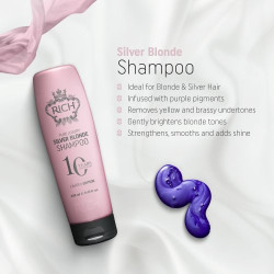 Rich Geltonus atspalvius neutralizuojantis plaukų šampūnas Silver Blonde Shampoo