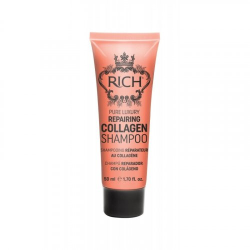 Rich Kolagenu praturtintas atkuriamasis plaukų šampūnas Pure Luxury Repairing Collagen Shampoo