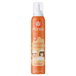 O’LYSEE Dušo putos vaikams Kids 3 in 1 Moisturizing Whipped Shower Foam Peach and Apricot