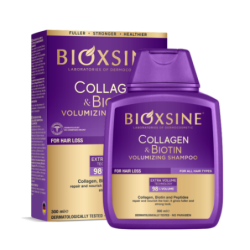 Bioxcin (Bioxsine) Collagen & Biotin Volumizing Shampoo Apimties suteikiantis plaukų šampūnas