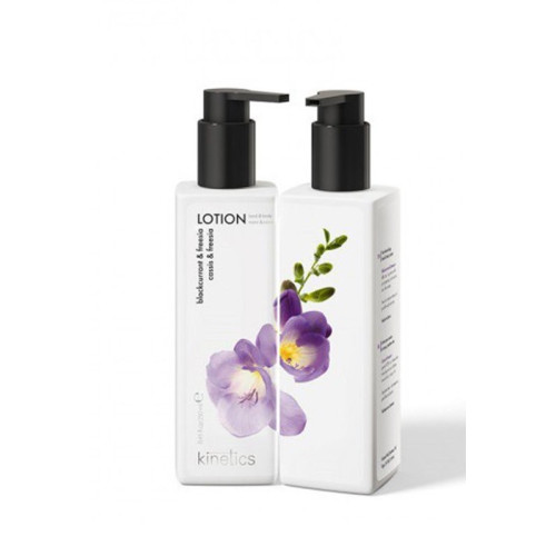 Kinetics Parfumuotas losjonas rankoms ir kūnui su frezijomis ir juodaisiais serbentais Hand & Body Lotion Freesia & Blackcurrant