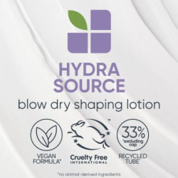 Biolage Nuo karščio saugantis drėkinamasis losjonas Hydra Source Blow Dry Hydrating Styling Lotion