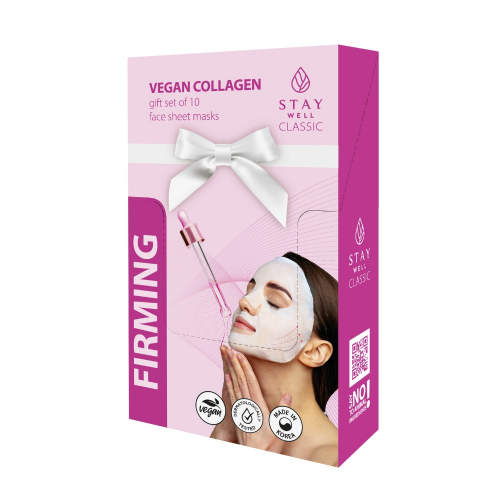 STAY WELL Veido kaukė su kolagenu Classic Mask Firming Collagen