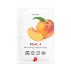 STAY WELL Drėkinanti ir stangrinanti veido kaukė Climate Neutral Hydrating & Firming Sheet Mask Peach