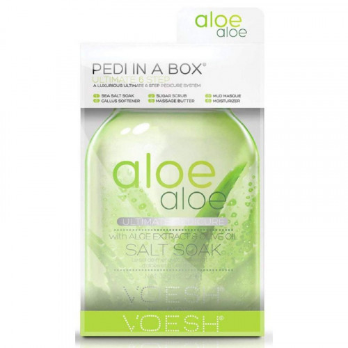 VOESH Procedūra pėdoms su alaviju Ultimate 6 Steps Pedi In A Box 6 in 1 Aloe Aloe