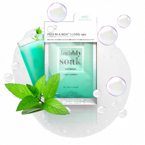 VOESH Procedūra pėdoms Pedi In A Box 4in1 Bubbly Spa Mint Mimosa