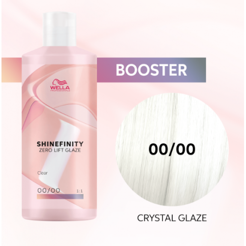 Wella Professionals Shinefinity Zero Lift Glaze Demi-permanentiniai geliniai plaukų dažai 00/00 Crystal Glaze