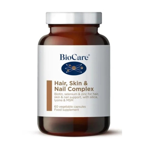 Biocare Plaukų, odos ir nagų maisto papildas. Hair, Skin & Nail Complex