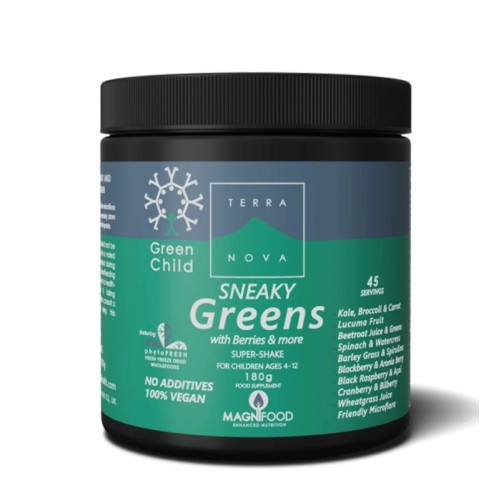 Terranova Energijos ir sveikatos kompleksas vaikams Green Child Sneaky Greens Super Shake