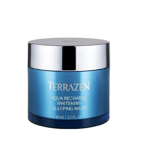 Terrazen Naktinė, skaistinanti veido kaukė Aqua Recharge Whitening Sleeping Mask