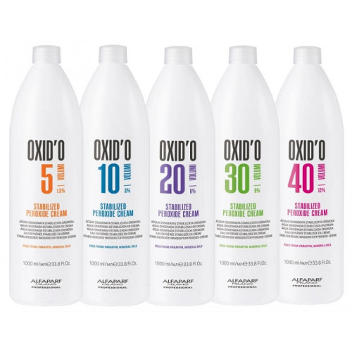 AlfaParf Milano Oksidantas O'XIDO Creamy Stabilized Hydrogen Peroxide