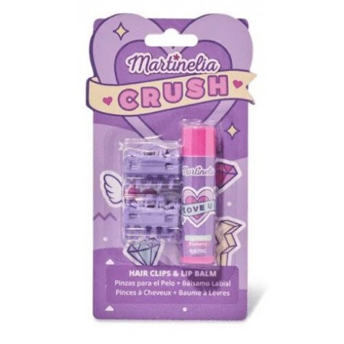 Martinelia Lūpų balzamo ir plaukų segtukų rinkinys Crush Hair Clips & Lip Balm