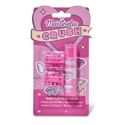 Martinelia Lūpų balzamo ir plaukų segtukų rinkinys Crush Hair Clips & Lip Balm