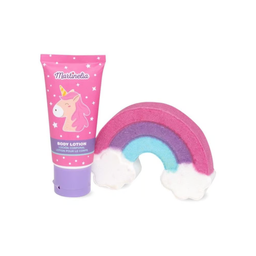 Martinelia Kūno priežiūros rinkinys vaikams Little Unicorn Bath Bomb & Body Lotion Gift Set