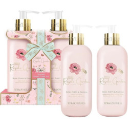 Baylis & Harding Rankų priežiūros rinkinys Royale Garden Rose, Poppy & Vanilla Luxury Hand Care Gift Set