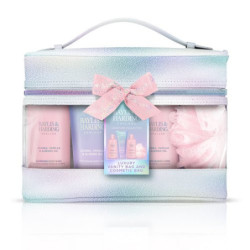 Baylis & Harding Prabangus kūno priežiūros rinkinys Jojoba, Vanilla & Almond Oil Luxury Vanity Bag Gift Set