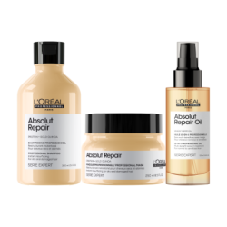 L'Oréal Professionnel Atkuriamasis pažeistų plaukų rinkinys Glacial Utopia Absolut Repair TRIO