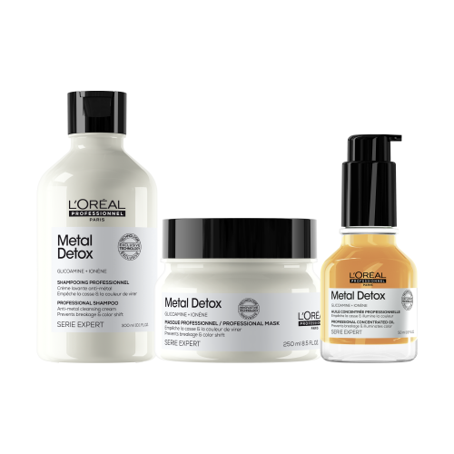 L'Oréal Professionnel Detoksikuojantis plaukų rinkinys Glacial Utopia Metal Detox TRIO