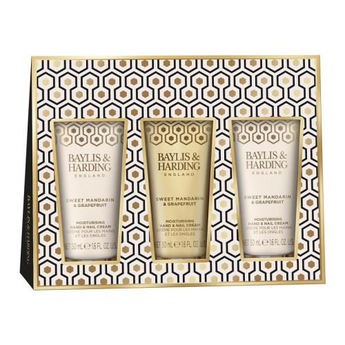 Baylis & Harding Rankų kremų rinkinys Sweet Mandarin & Grapefruit Indulgent Hand Trio Gift Set