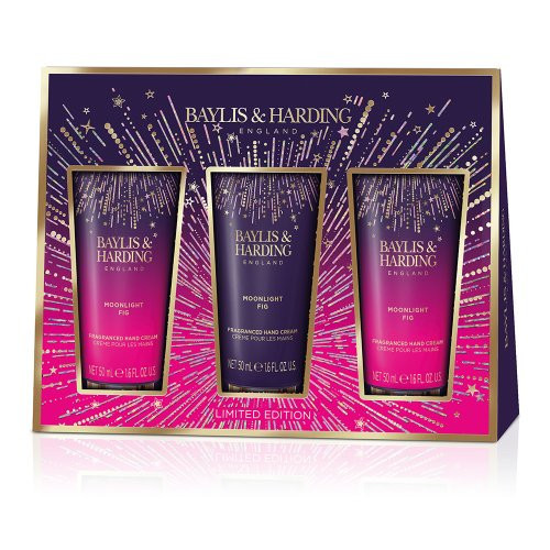 Baylis & Harding Rankų kremų dovanų rinkinys Moonlight Fig Luxury Hand Treats Gift Set