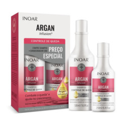 Inoar Plaukų slinkimą stabdančių priemonių rinkinys Argan Infusion Loss Control Duo Kit