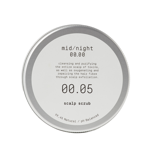 Midnight 00.00 Valomasis galvos odos šveitiklis Scalp Cleansing Scrub 00.05