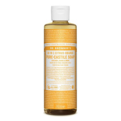 Dr. Bronner's Ekologiškas kastilietiškas muilas Citrus-Orange Pure-Castile Liquid Soap