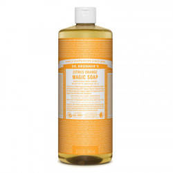 Dr. Bronner's Ekologiškas kastilietiškas muilas Citrus-Orange Pure-Castile Liquid Soap