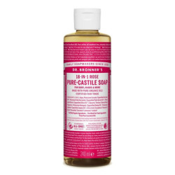 Dr. Bronner's Ekologiškas muilas jautriai odai ir Namų Švarai Rose Pure-Castile Liquid Soap