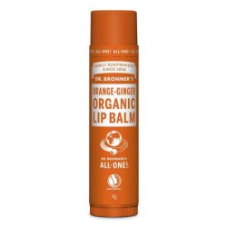 Dr. Bronner's Lūpų balzamas su apelsinų ir imbiero eteriniais aliejais Orange Ginger Organic Lip Balm