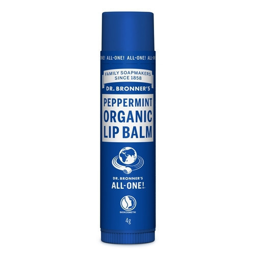 Dr. Bronner's Lūpų balzamas su pipirmėčių eteriniu aliejumi Peppermint Organic Lip Balm