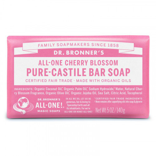 Dr. Bronner's Ekologiškas muilas su natūraliu vyšnių žiedų kvapu Cherry Blossom Pure Castile Organic Bar Soap