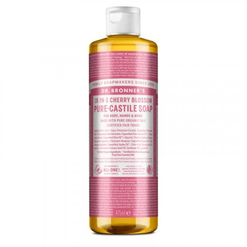 Dr. Bronner's Ekologiškas skystas muilas su natūraliu vyšnių žiedų kvapu Cherry Blossom Pure Castile Organic Soap