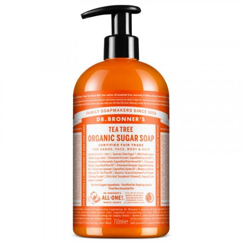 Dr. Bronner's Ekologiškas cukraus muilas su arbatmedžio eteriniu aliejumi Tea Tree Organic Sugar Soap