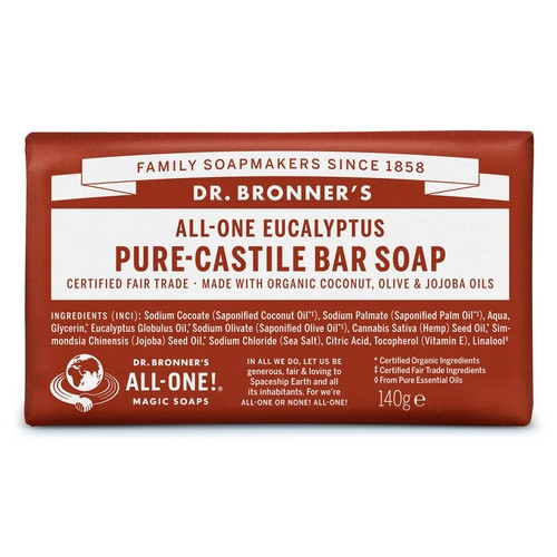 Dr. Bronner's Ekologiškas muilas su eukaliptų eteriniu aliejumi  Eucaliptus Pure Castile Bar Soap