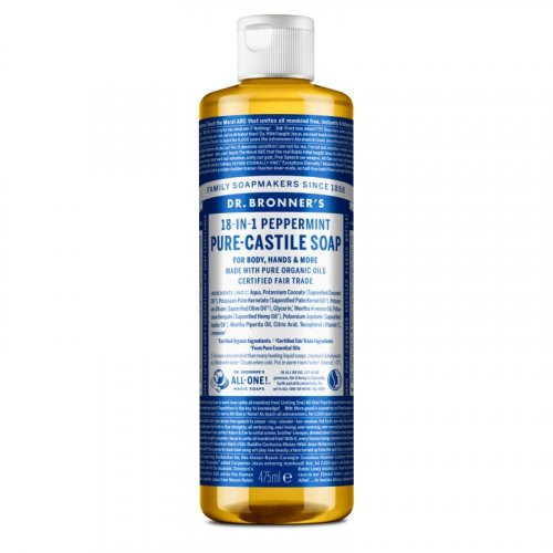 Dr. Bronner's Ekologiškas skystas muilas su pipirmėčių eteriniu aliejumi Peppermint Pure-Castile Liquid Soap