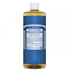 Dr. Bronner's Skystas muilas su pipirmėčių eteriniu aliejumi Peppermint Pure-Castile Liquid Soap
