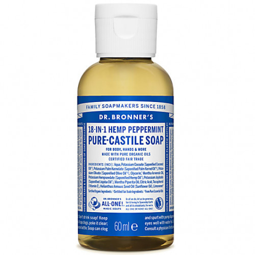 Dr. Bronner's Ekologiškas skystas muilas su pipirmėčių eteriniu aliejumi Peppermint Pure-Castile Liquid Soap