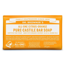 Dr. Bronner's Muilas su citrusinių vaisių eteriniais aliejais Citrus-Orange Pure-Castile Bar Soap