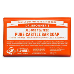 Dr. Bronner's Muilas su arbatmedžio eteriniu aliejumi Tea-Tree Pure-Castile Bar Soap